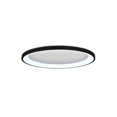 Inlight Πλαφονιέρα οροφής LED 28W 3CCT από μαύρο μέταλλο και ακρυλικό D:60x5cm (42044-B-Black)