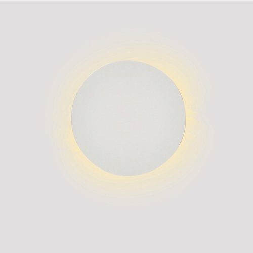 Inlight Επιτοίχιο φωτιστικό λευκό από γύψο LED 8W 3000K D:25cm (43052-White)