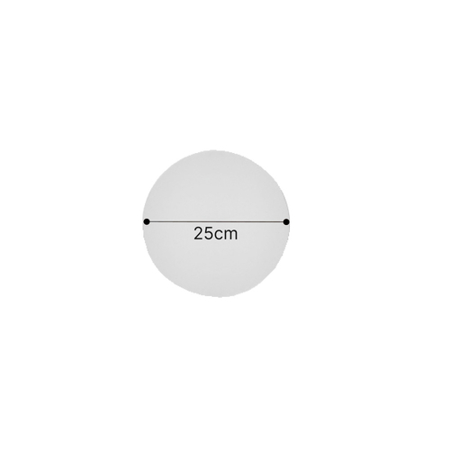 Inlight Επιτοίχιο φωτιστικό λευκό από γύψο LED 8W 3000K D:25cm (43052-White)