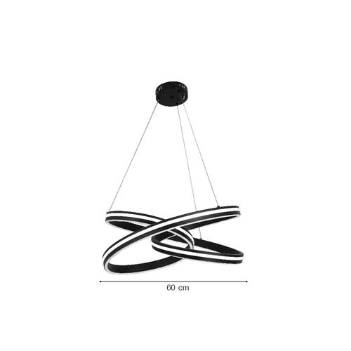 Inlight Κρεμαστό φωτιστικό LED 70W 3CCT (6105-Black)