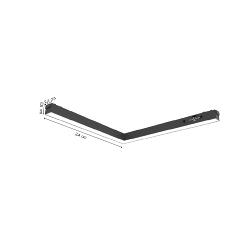 Inlight Γραμμικό φωτιστικό LED 24W 3CCT για ultra thin ράγα σε λευκή απόχρωση D:30X2,6X2,4cm (TMU0180-White)
