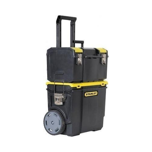 Eργαλειοφόρος τροχήλατος πλαστικός 47x28x63cm. Αποσπώμενη με συρτάρι ή με αφαιρούμενη ταμπακιέρα, αφαιρούμενος δίσκος επιτρέπει την αποθήκευση μεγάλων εργαλείων, ειδικά πλατιά μαλακή λαβή. Στην κορυφή για εύκολη μεταφορά. / 1-70-326