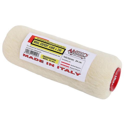 Ρολό γούνα AMIKO WOOL EXPERT 18cm από φυσική τρίχα σε πλαστικά και ακρυλικά χρώματα / 14501800