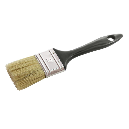 Πινέλο για επίπεδες επιφάνειες, για ολα τα χρωμάτα 6τεμ. με ξύλινη λαβή και άσπρη τρίχα Νο30mm / 2308030