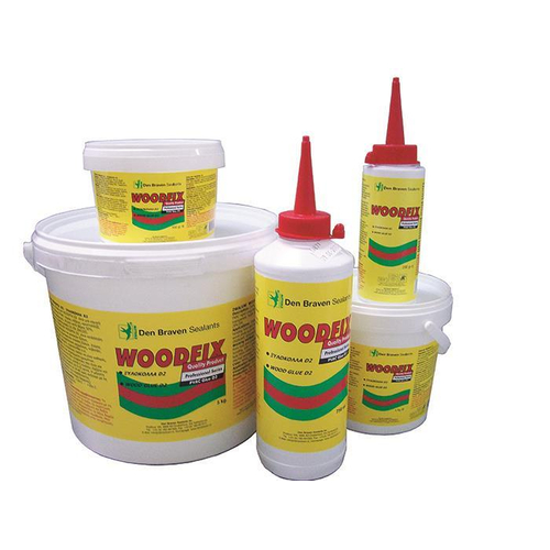 Ξυλόκολλα ταχείας πήξης 24τεμ. WOODFIX D2 500gr κρυσταλλιζέ με βάση PVAC, στερεά κατά όγκο 50%, υπερκαλύπτει προδιαγραφές D2 EN 204/205, για εσωτερικές εφαρμογές / 84000702