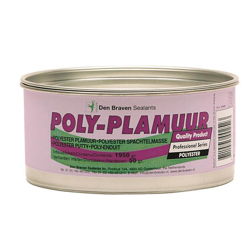 Σιδηρόστοκος 24τεμ. POLY-PLAMUUR 380gr δύο συστατικών, για επαγγελματική χρήση, πολύ ισχυρή πρόσφυση, γρήγορη ωρίμανση, βάφεται μετά από 15 λεπτά, χρόνος επεξεργασίας μετά τη μίξη: 4-6 λεπτά / 84000004