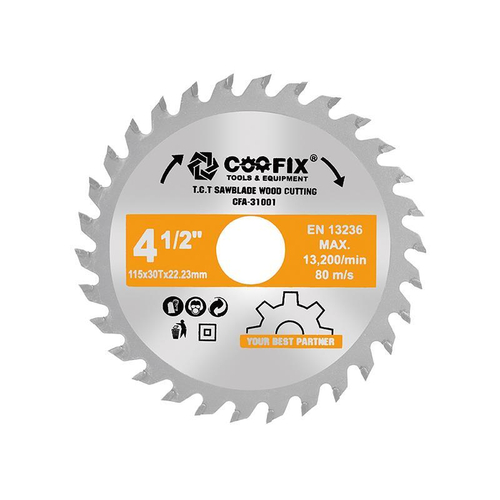 Διαμαντόδισκος για ξύλο με 30 δόντια No115mm / CFA-31001