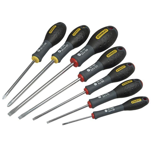 Κατσαβίδια FATMAX σετ 7 τεμ. 5 ίσια (2.5x50, 3.5x75, 4x100, 5.5x125, 6.5x150) και 2 phillips(PH1,PH2) σε blister / FMHT0-62627