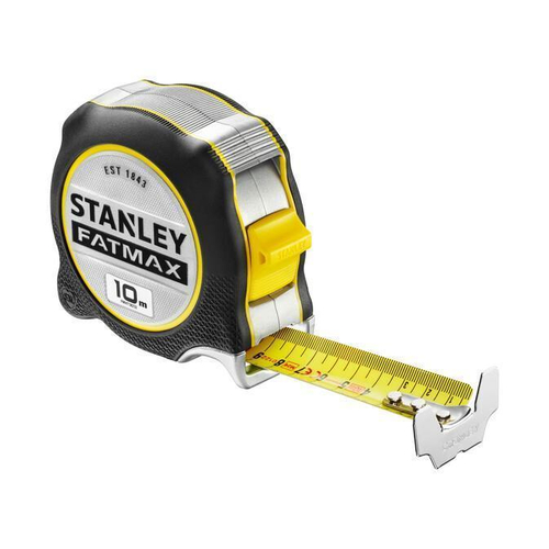Μέτρο πλαστικό FAT MAX XTREME με λάμα 32mm - 10m με αρίθμηση και στις δύο μερίες τις λάμας, δεν σπάει ως  4m σε blister / FMHT38232-0