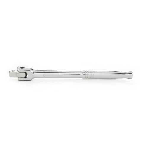 Μανέλα σπαστή 1/2" 423mm. Λαβή για μεγαλύτερη μόχλευση. Ευέλικτη κεφαλή για πολλαπλές γωνίες χρήσης. Μονοκόμματη κατασκευή από κράμα χάλυβα για στιβαρή απόδοση. Η σφαιρική συγκράτηση βοηθάει να ασφαλίσουν τα καρυδάκια στην κεφαλή του δίσκου. Πλήρως γυαλισμένο φινίρισμα χρωμίου που καθαρίζεται εύκολα και αντιστέκεται στη διάβρωση. Χάλυβας από κράμα χρωμίου-βαναδίου (Cr-V) για εξαιρετική αντοχή και ανθεκτικότητα. / ST13951SC