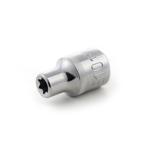 Καρυδάκι torx 1/2" E20.  Απότομες γωνίες βοηθούν στην μείωση φθοράς της βίδας. Κατσκευασμένο για βιομηχανική χρήση για ακρίβεια σε όλες τις διαστάσεις. Θερμοεπεξεργασμένο για παραπάνω διάρκεια ζωής. Πλήρως γυαλισμένο φινίρισμα χρωμίου που καθαρίζεται εύκολα και αντιστέκεται στη διάβρωση. Χάλυβας από κράμα χρωμίου-βαναδίου (Cr-V) για εξαιρετική αντοχή και ανθεκτικότητα. / ST13706SC