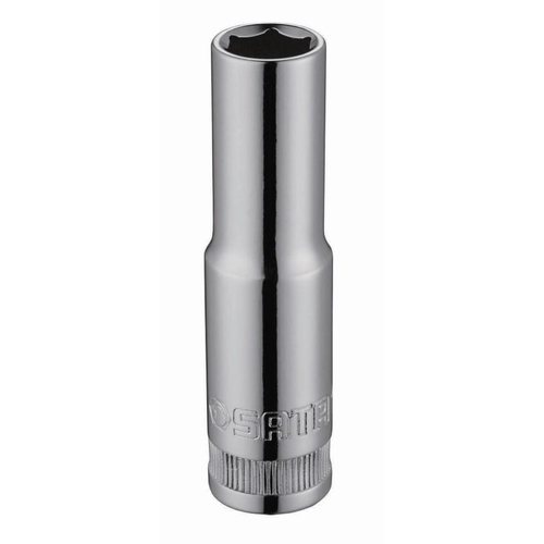 Καρυδάκι μακρύ μετρικό εξάγωνο 3/8" 20mm. Καρυδάκι εξάγωνο. Κατασκευασμένο για βιομηχανική χρήση για ακρίβεια σε όλες τις διαστάσεις. Θερμοεπεξεργασμένο για παραπάνω διάρκεια ζωής. Πλήρως γυαλισμένο φινίρισμα χρωμίου που καθαρίζεται εύκολα και αντιστέκεται στη διάβρωση. Χάλυβας από κράμα χρωμίου-βαναδίου (Cr-V) για εξαιρετική αντοχή και ανθεκτικότητα. / ST12413SC