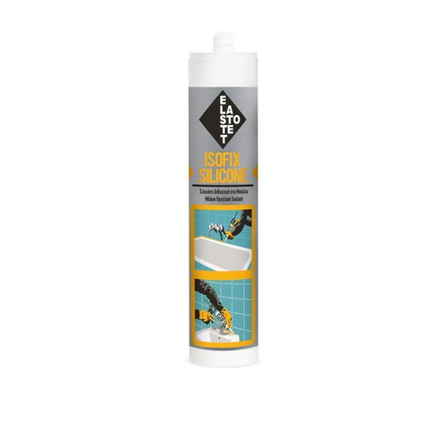 Σιλικόνη ακετοξική, γενικής χρήσης ISOFIX SILICONE  25τεμ. φύσιγγα 260ml διάφανη αντιμυκητιακή με πολύ
 καλή πρόσφυση, χωρίς αστάρι, σε πληθώρα 
υποστρωμάτων. Παρουσιάζει υψηλή ελαστικότητα
 καθώς και υψηλή αντοχή στις καιρικές συνθήκες. / P.00945