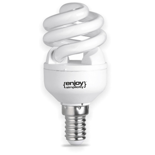 El100010 | t2 Extra Slim Spiral|9w(>43w)ε14|2700k|485lm|{enjoysimplicity}™