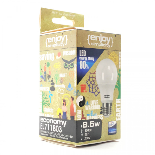 El716470 |led A60|4.9w(>40w)ε27|6500k|520lm|enjoysimplicity™