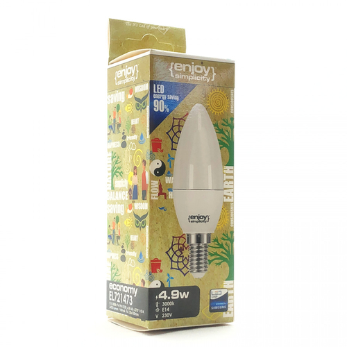 El726470 | led B35|5.2w(>40w)ε14|6500k|470lm|enjoysimplicity™