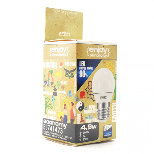 El741470 | led Ρ45|4.9w(>40w)ε27|2700k|470lm|{enjoysimplicity}™