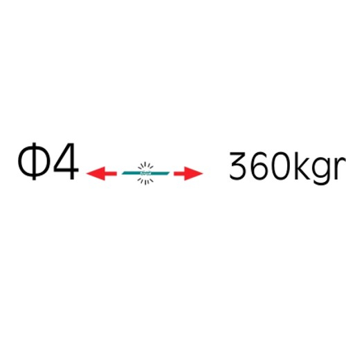 921 | ATΣΑΛΙΝΑ SELINA™ NYLON Φ4mm-10mt-AKΡΕΣ ΑΝΤΙΚ/ΝΤΑΙ