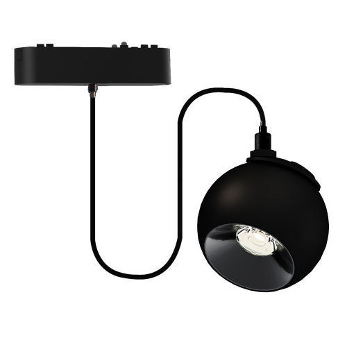 EL183426 | LED SPOT ΑΛ/ΝΙΟΥ ΓΙΑ ΜΑΓΝΗΤΙΚΕΣ ΜΟΝΟΦΑΣΙΚΕΣ ΡΑΓΕΣ|ΕΡΑΤΩ|12W|4000k|1200lm|36°|114.5xΦ100xh1000|ΜΑΥΡΟ|{enjoySimplicity}™