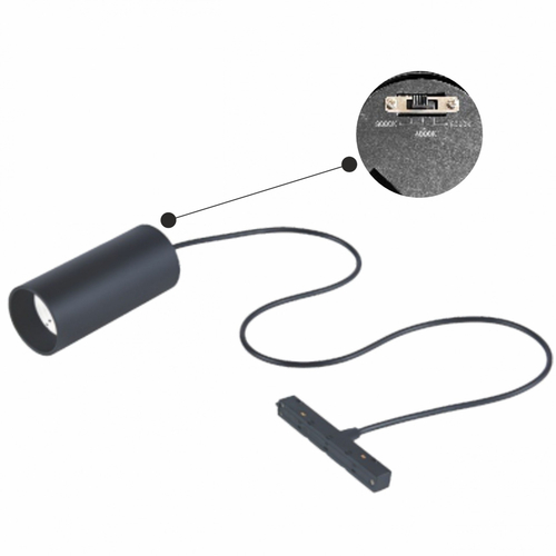 EL183629 | LED Spot|10W|3CCT 3000-4000-6500k|900lm|120⁰|Black|50xh110mm|{enjoysimplicity}™