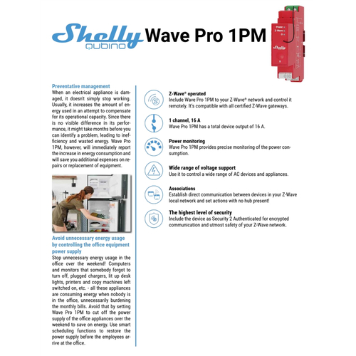 Shelly Qubino Wave Pro 1PM