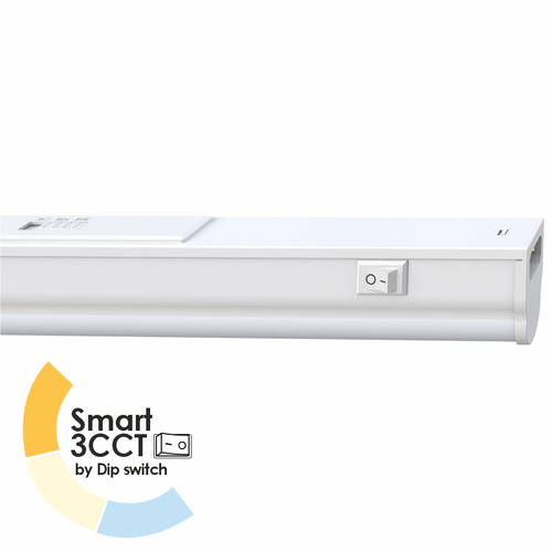 EL199403 | LED T5 SMART 3CCT ΜΕ DIP SWITCH | ΔΕΝ ΠΕΡΙΕΧΕΤΑΙ ΚΑΛΩΔΙΟ | 11W | 1855/2020/1980lm | 3000k/4000K/6500k | 912x22xh35.3mm