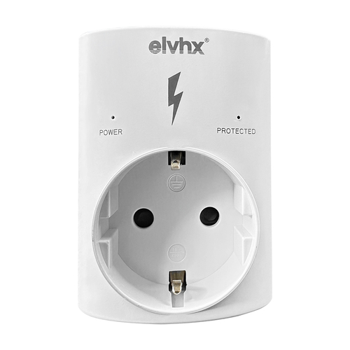 ELP38101 | ΑΝΤΑΠΤOΡ ΠΡΟΣΤΑΣΙΑΣ ΥΠΕΡΤΑΣΕΩΝmax3500W SCHUKO→1Θ SCHUKO IP20 ΛΕΥΚΟ
