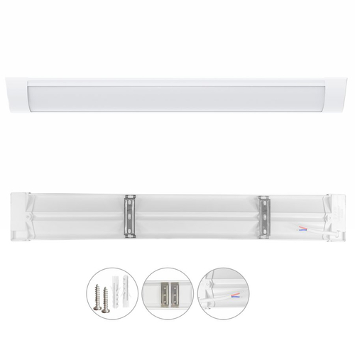 EL195113 |LED FLAT BATTEN 44W|3CCT dip switch|4400lm|1500x76xh25mm|{enjoysimplicity}™