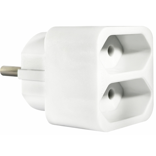 ELP31201 | ΑΝΤΑΠΤOΡΑΣ SCHUKO → 2Θ ΙΙ x16A max:1150W IP20 ΛΕΥΚΟ