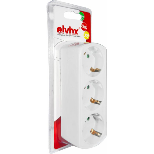ELP35301 | ΑΝΤΑΠΤOΡΑΣ ΤΥΠΟΥ — SCHUKO → 3Θ SCHUKO max:3680W IP20 ΛΕΥΚΟ