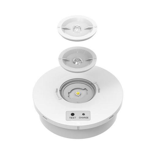 ΕΦΕΔΡΙΚΟΣ ΦΩΤΙΣΜΟΣ ΣΤΡΟΓΓΥΛΟ ΟΡΟΦΗΣ-ΤΟΙΧΟΥ 1 SMD LED 2W IP65