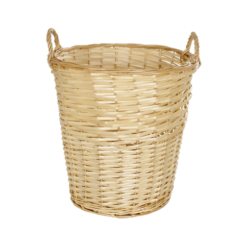 GloboStar® Artificial Garden ARIZONA 21503 Διακοσμητικό Πλεκτό Καλάθι - Κασπώ Γλάστρα - Flower Pot Μπεζ Φ42 x Υ42cm
