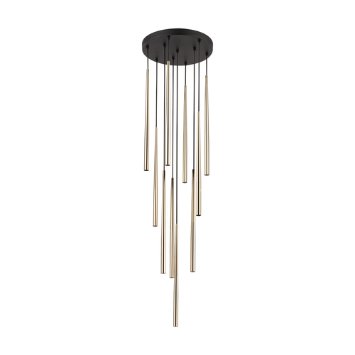 TK LIGHTING PENDANT PIANO 10118 10XG9 BLACK/GOLD
