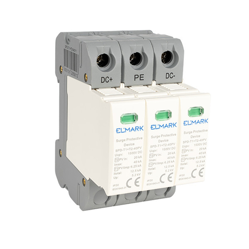 ΑΝΤΙΚΕΡΑΥΝΙΚΑ T1+T2 3P SPD DC 1500V 12.5kA