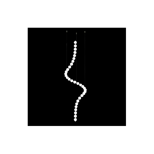 PEARL LED PENDANT 66W 3000K, GOLD