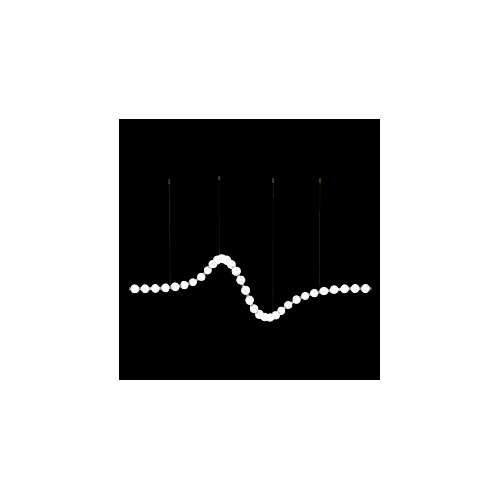 PEARL LED PENDANT 66W 3000K, GOLD