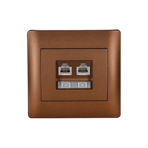 RHYME RJ11+RJ45 ΚΑΦΕ ΜΕΤΑΛΛΙΖΕ