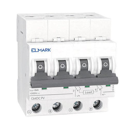 ΜΙΚΡΟΑΥΤΟΜΑΤΗ ΑΣΦΑΛΕΙΑ MCB DC64 16A 4P 6KA 1000V ΚΑΜΠΥΛΗ  C ΓΙΑ PV ΣΥΣΤΗΜΑΤΑ