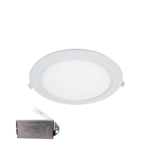 LED ΠΑΝΕΛ ΣΤΡΟΓΓΥΛΟ ΧΩΝΕΥΤΟ 12W 2700K+ ΚΙΤ ΑΣΦΑΛΕΙΑΣ