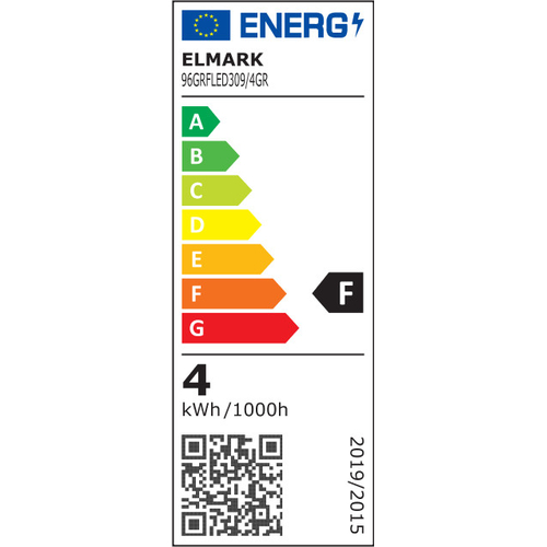 GRF309 LED ΦΩΤΙΣΤΙΚΟ ΚΗΠΟΥ 4W 4000K IP65 ΓΚΡΙ