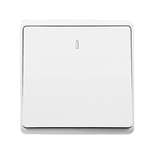 LONDON ONE BUTTON TWO WAY SWITCH WHITE