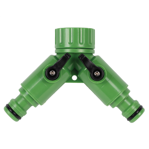 TWO WAY TAP ADAPTOR WITH SWIVEL 3/4