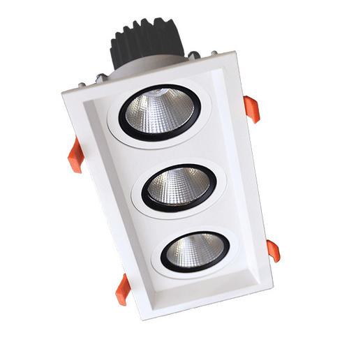 ΤΡΙΠΛΟ ΚΙΝΟΥΜΕΝΟ LED ΣΠΟΤ 3X15W 230V 4000K ΛΕΥΚΟ