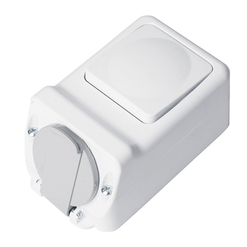 ΠΡΙΖΑ + ΔΙΑΚΟΠΤΗΣ ΜΟΝΟΣ ΑΠΛΟΣ 16А 250V, IP44