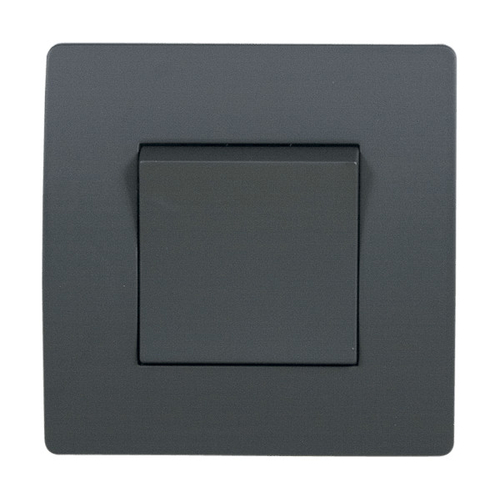 EL BASIC TG115 1 BUTTON CROSS WAY SWITCH GRAPHITE-