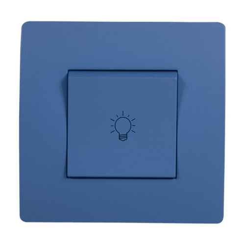 EL BASIC TG112A PUSH LIGHT BUTTON SWITCH BLUE-OLD