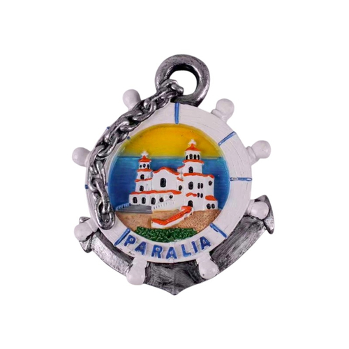 Tουριστικό μαγνητάκι Souvenir – Σετ 12pcs - Resin Magnet - Paralia - 678104