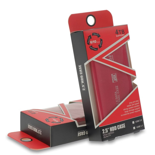 External Case HDD 2.5'' SATA USB 3 Red