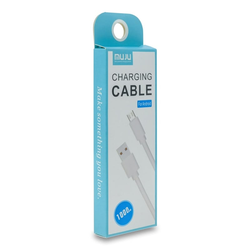 MUJU Καλώδιο Φόρτισης - Δεδομένων USB to Micro Usb 1m White