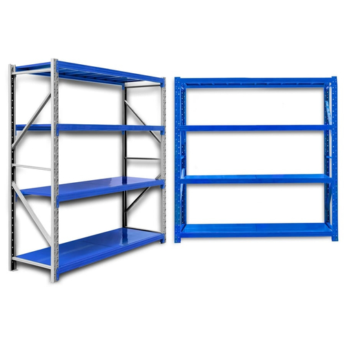 Ράφια Βαρέως Τύπου 250x200x60 Λευκό-Μπλε